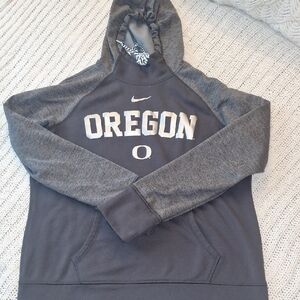 Nike Oregon Charcoal Hoodie Size XL